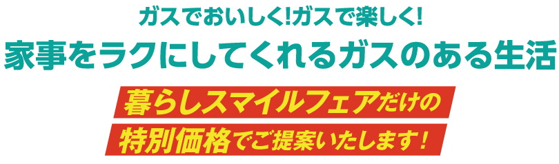家事をラクにしてくれるガスのある生活